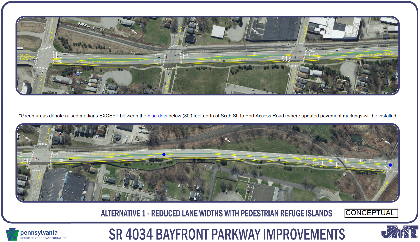East Bayfront Parkway Project raised medians.png