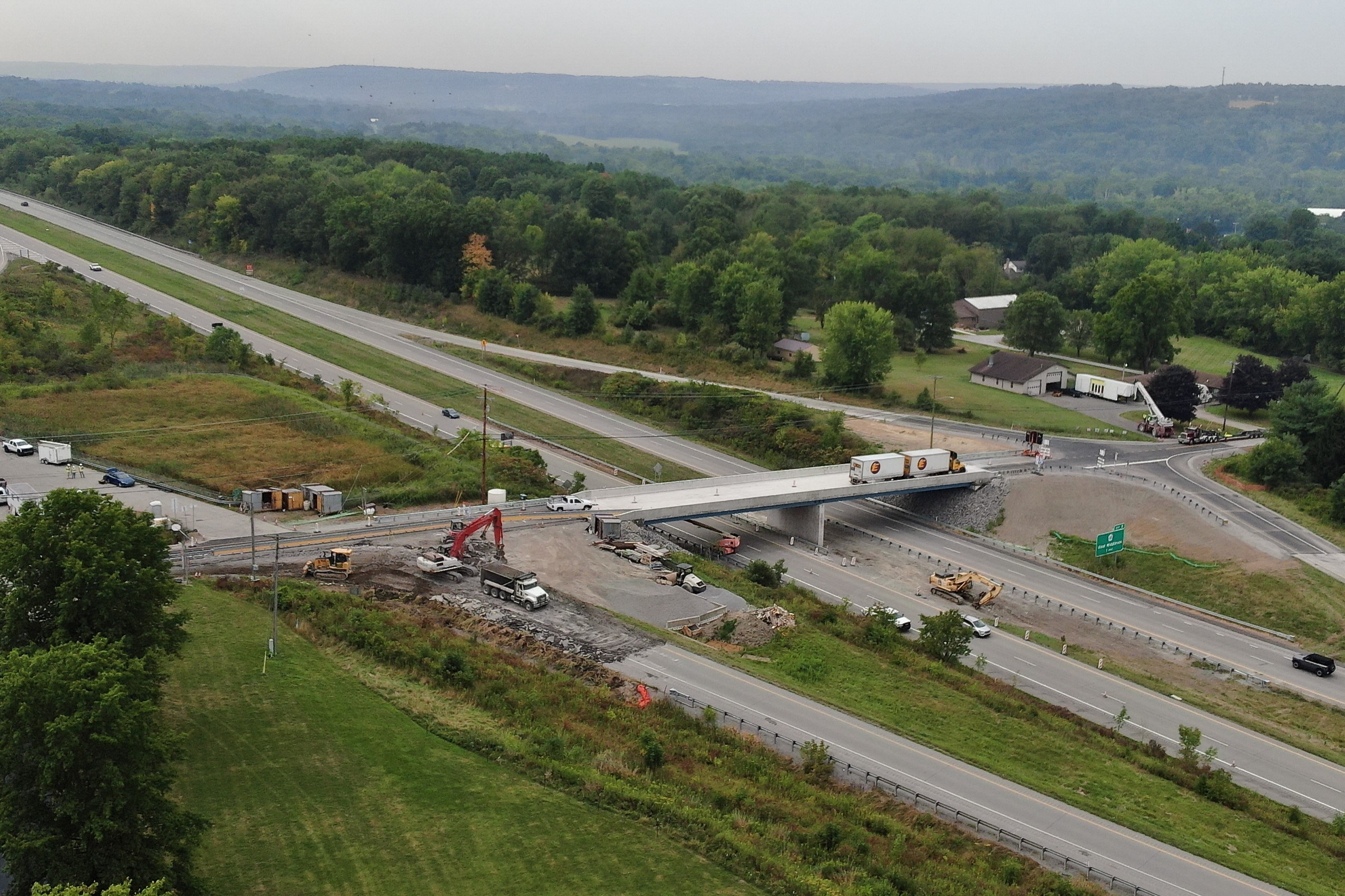 Route 318 Bridge partially opened