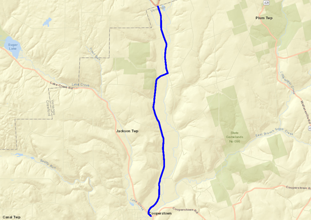 Venango Co Route 427 Project map.png