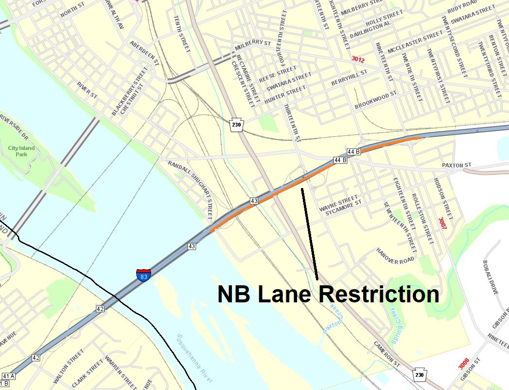 83-079 nb lane restriction Dauphin 6.21.24.JPG